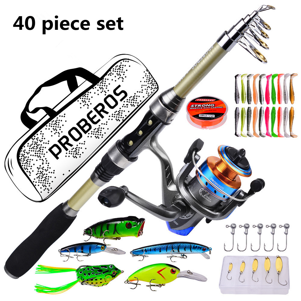 Fly Reel - 40-teiliges Set mit neuen Meeresstäben, ferngesteuerten