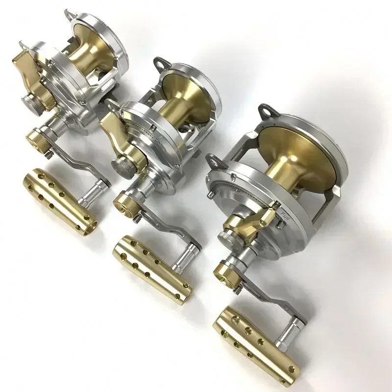 Trolling Reel - 80W Hochleistungs-Bootsangelrolle mit 45 kg maximaler