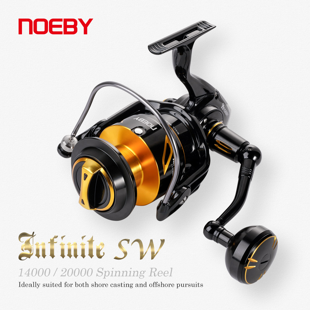 Surf Reel - NOEBY Infinite Hochleistungs-Salzwasser-Spinnrolle 14000-20000 Edelstahlgetriebe Wasserdichte