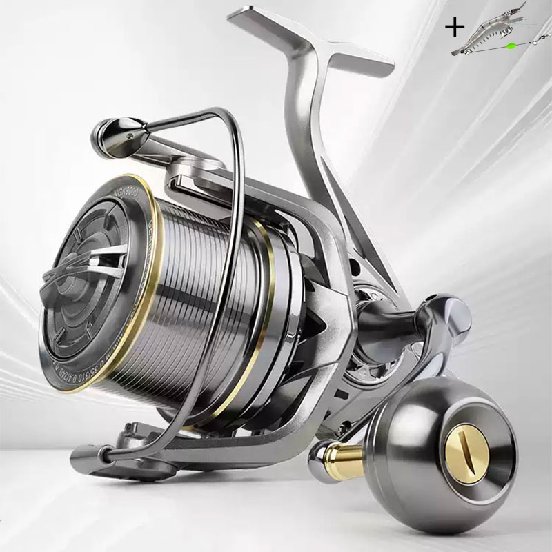 Trolling Reel - Spinnrolle mit Metallspule 8000 9000 10000