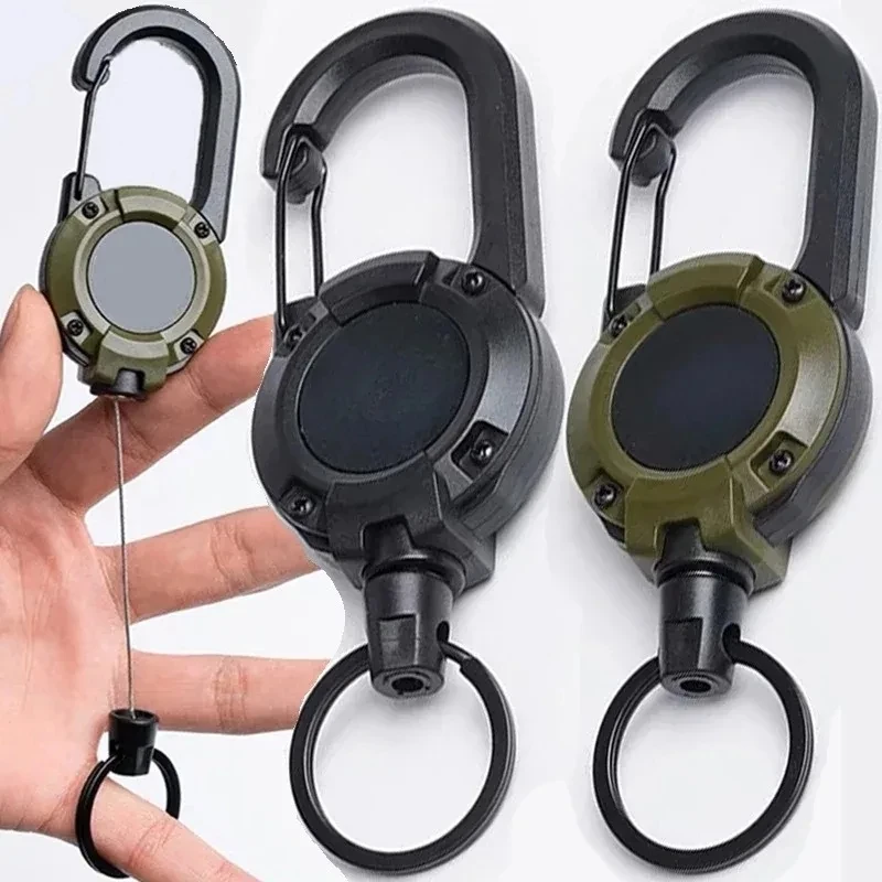 Conventional Reel - Einziehbare Hochleistungs-Zugrolle mit Karabiner, Schlüsselanhänger mit