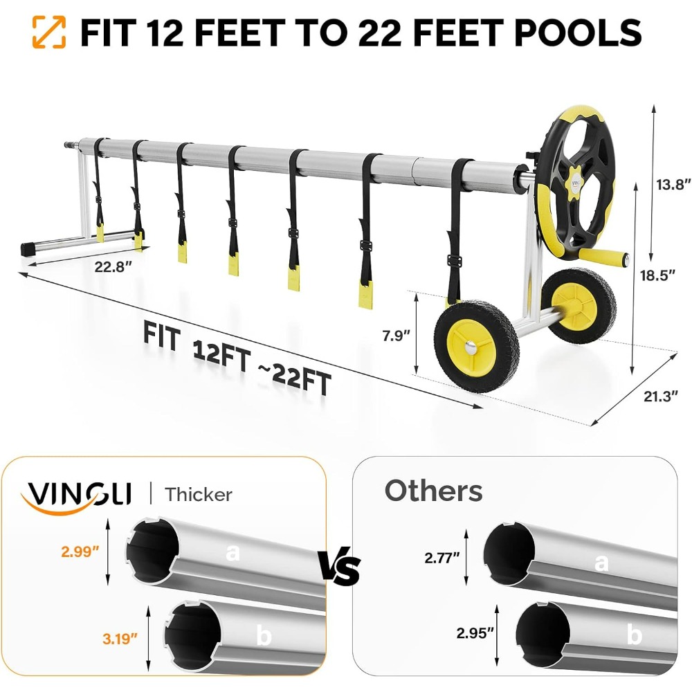 VINGLI 21FT Verbesserte Alumin – Reel Cover Bewertung und Preis