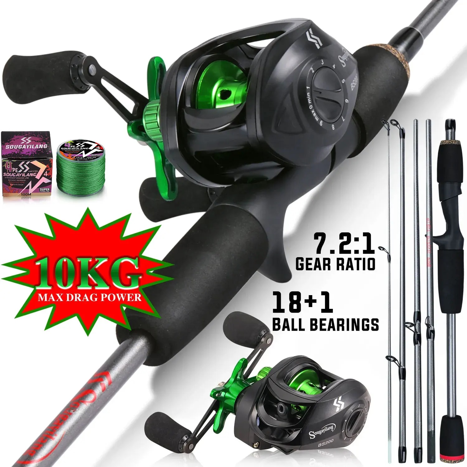 Sougayilang Angelruten-Kombina – Conventional Reel Bewertung und Preis