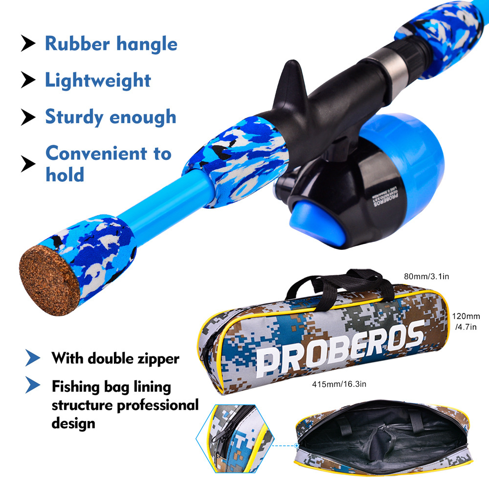 Tragbares Teleskop-Angelset fü – Spincast Reel Bewertung und Preis
